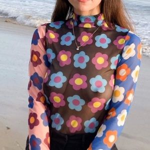 Lisa Says Gah x Rabot sheer top